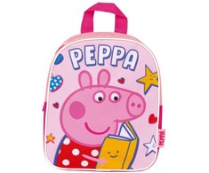 Peppa Pig knygų kuprinė, krepšys 24 cm