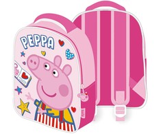 Peppa Pig knygų kuprinė, krepšys 28 cm