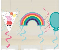 Peppa Pig konfeti juostelių dekoracijų 6 dalių rinkinys