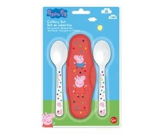 Peppa Pig kūdikių kelioninių stalo įrankių rinkinys