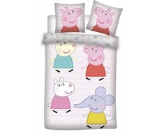 Peppa Pig Little Friends vaikiškas antklodės užvalkalas 100–135 cm, 40–60 cm