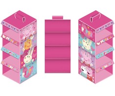 Peppa Pig pakabinamų drabužių spintos organizatorius, 4 dalių