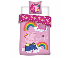 Peppa Pig patalynės komplektas 135√π200cm, 80√π80 cm