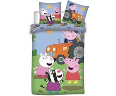 Peppa Pig patalynės komplektas 140√π200cm, 70√π90cm