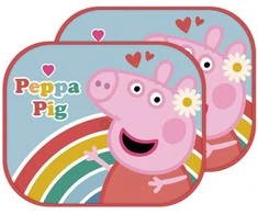 Peppa Pig Rainbow saulės stogeliai langams, 2 vnt. rinkinys