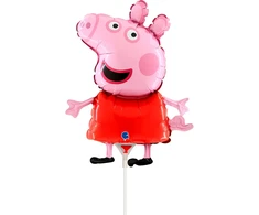 Peppa Pig raudonas mini folijos balionas 35 cm (WP)