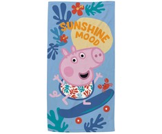 Peppa Pig riedlentės rankšluostis, paplūdimio rankšluostis 70x140cm (greitai džiūstantis)