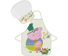 Peppa Pig Shake vaikiška prijuostė, 2 dalių rinkinys
