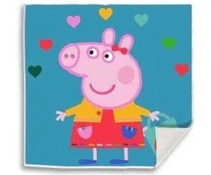 Peppa Pig Širdelių Magiškas Rankšluostis, Veido Rankšluostis 30x30cm