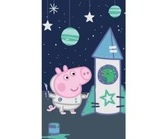 Peppa Pig Space rankšluostis, veido rankšluostis, rankšluostis 30x50 cm