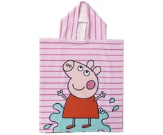 Peppa Pig „Sunny Day“ paplūdimio rankšluostis, pončas, 50 x 115 cm