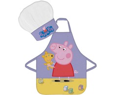 Peppa Pig Teddy vaikiška prijuostė, dviejų dalių rinkinys