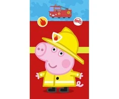 Peppa Pig ugniagesio rankšluostis, veido rankšluostis, rankšluostis 30x50 cm