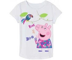 Peppa Pig vaikiški trumpi marškinėliai, viršutiniai 92-116 cm
