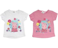 Peppa Pig vaikiški trumpi marškinėliai, 3-6 metų vaikams