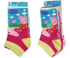 Peppa Pig vaikiškos kojinės iki kulkšnių 31/34