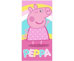Peppa Pig Wink vonios rankšluostis, paplūdimio rankšluostis 70x140cm (greitai džiūstantis)