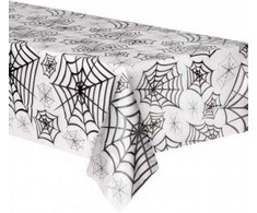 Permatoma plastikinė staltiesė su voratinkliu „Halloween Web“ 274 x 139 cm