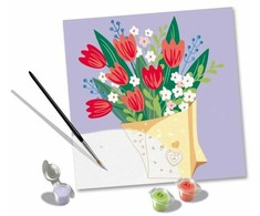 Ravensburger Rankdarbių rinkinys tapybai pagal skaičius tulpės