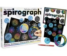 Spirograph Spirografas – braižymas ir blizgučiai (33002156)