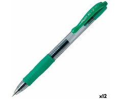 Pilot Pen Gelio rašiklis Pilot G-2 07 Žalia Kamuolys 0,4 mm (12 vnt.)