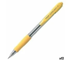 Pilot Pen Karžygio Ženklas Pilot Supergrip Geltona 0,4 mm (12 vnt.)