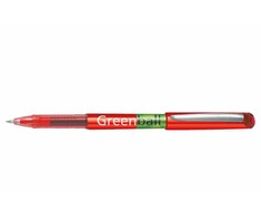 Pilot Pen Karžygio Ženklas Roller Pilot Žalias-BALL 0,7 mm Raudona Perdirbtas 10 vnt.