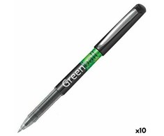 Pilot Pen Karžygio Ženklas Roller Pilot Žalias-BALL 0,7 mm Juoda Perdirbtas 10 vnt.
