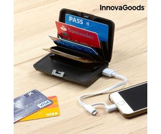 Innovagoods Piniginė su RFID apsauga ir išorinės baterijos funkcija