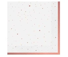 Pink Spalva: rožinis auksas, „Celebrate Rožinė“ servetėlės, 20 vnt., 33 x 33 cm