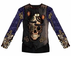 GoDan Marškinėliai su nadrukiem Steampunk Man rozm. M