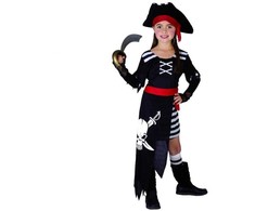Universalus GoDan piratų kostiumas su kaukole