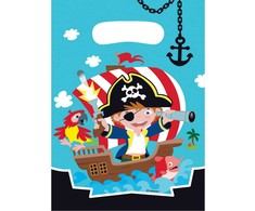 Piratų privataus žaislo dovanų maišelių rinkinys (8 vnt.)