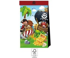 Piratų salos popieriniai maišeliai, 4 vnt., FSC