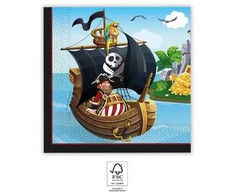 Piratų salos servetėlės, 20 vnt., 33x33 cm, FSC