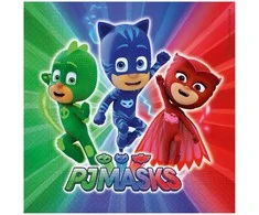 Globos Europe Bv PROCOS PJ Masks gimtadienio servetėlės - 33 cm - 20 vnt. universalus
