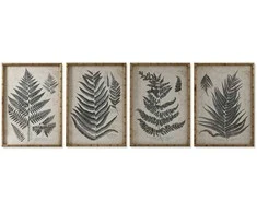 Plakatas Paveikslas Home ESPRIT Papartis Cottage 50 x 2,5 x 70 cm (4 vnt.)