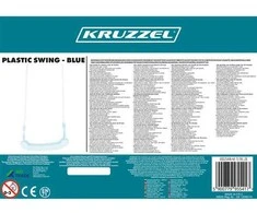 Lauko baldų komplektas Plastikinės sūpynės - mėlynos