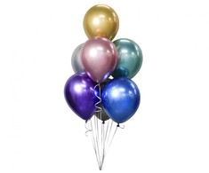 GoDan Beauty&amp;Charm balionai, platinos mišinys 12/7 vnt. CB-7LMX