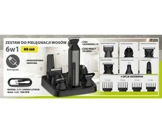 MAESTRO MR-660 6 viename plaukų kirpimo mašinėlė su USB