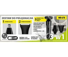 MAESTRO MR-678 3 viename skutimosi rinkinys USB 90 min.
