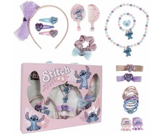 Plaukų papuošalai Stitch Rožinė 24 Dalys