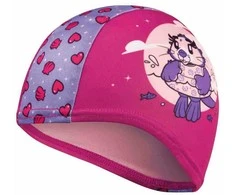 Speedo vaikiška marginta poliesterio kepuraitė IU Aria Miami Lilac/Sweet Taro