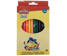 „Play-Doh Art Jumbo“ trikampiai spalvoti pieštukai, 12 vnt.