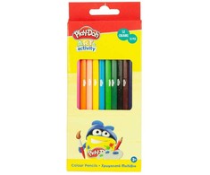„Play-Doh Art“ šešiakampių spalvotų pieštukų rinkinys, 12 vnt.