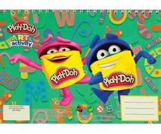 „Play-Doh Art“ spiralinė eskizų knygelė A/4, piešimo bloknotas, 40 lapų