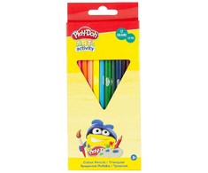 „Play-Doh Art“ trikampiai spalvoti pieštukai, 12 vnt.