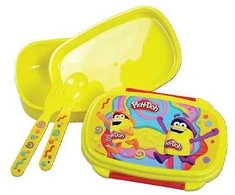 „Play-Doh Happy“ sumuštinių dėžutė + stalo įrankių rinkinys