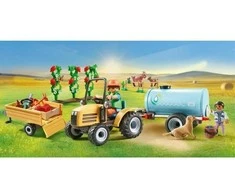 Playmobil Country 71442 Traktorius su priekaba ir vandens baku