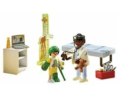 PLAYMOBIL pediatro rinkinys su meškiuku